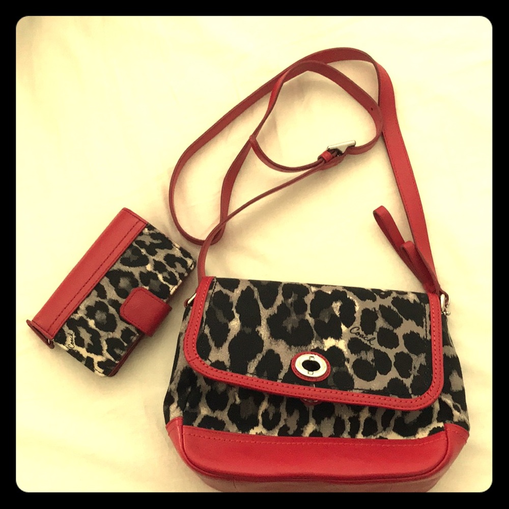 Coach Crossbody bag and wallet.